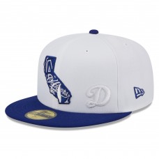 Бейсболка Los Angeles Dodgers New Era State 59FIFTY - White/Royal