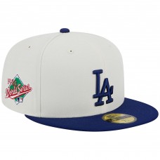 Бейсболка Los Angeles Dodgers New Era Retro 59FIFTY - Stone/Royal