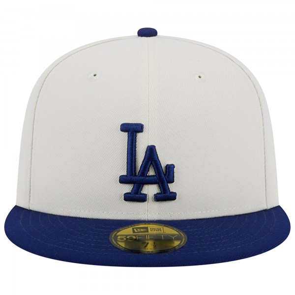 Бейсболка Los Angeles Dodgers New Era Retro 59FIFTY - Stone/Royal