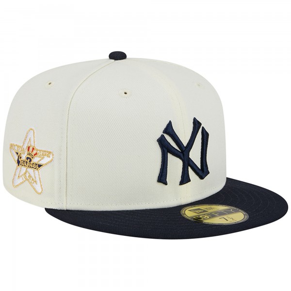 Бейсболка New York Yankees New Era Retro 59FIFTY - Stone/Navy