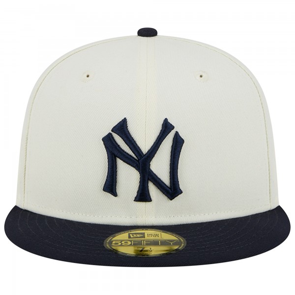 Бейсболка New York Yankees New Era Retro 59FIFTY - Stone/Navy