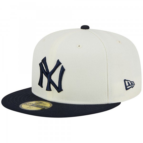 Бейсболка New York Yankees New Era Retro 59FIFTY - Stone/Navy