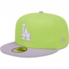 Бейсболка Los Angeles Dodgers New Era Spring Color Two-Tone 59FIFTY - Neon Green/Lavender