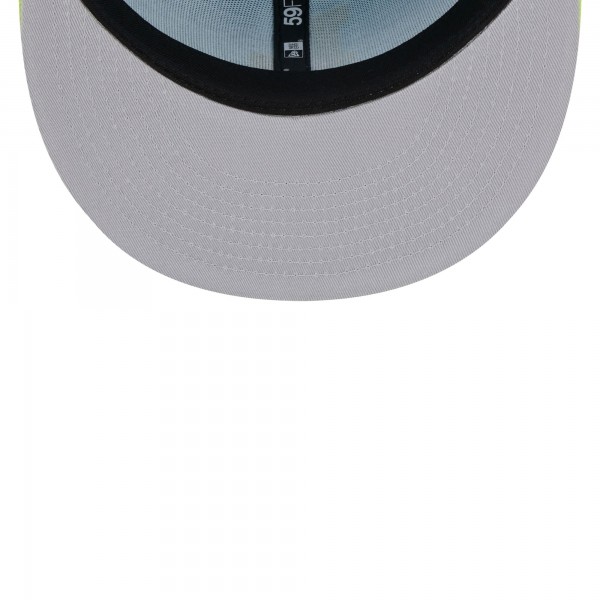Бейсболка Los Angeles Dodgers New Era Spring Color Two-Tone 59FIFTY - Light Blue/Neon Green