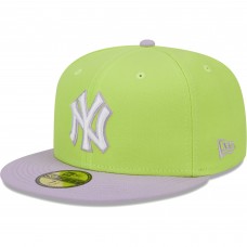 Бейсболка New York Yankees New Era Spring Color Two-Tone 59FIFTY - Neon Green/Lavender