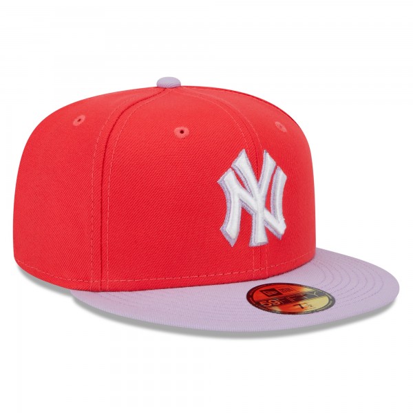 Бейсболка New York Yankees New Era Spring Color Two-Tone 59FIFTY - Red/Lavender