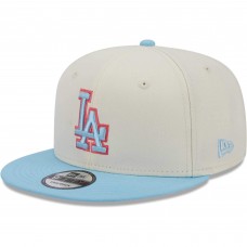 Бейсболка Los Angeles Dodgers New Era Spring Basic Two-Tone 9FIFTY - Cream/Light Blue