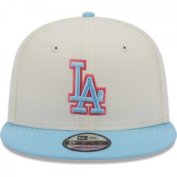 Бейсболка Los Angeles Dodgers New Era Spring Basic Two-Tone 9FIFTY - Cream/Light Blue