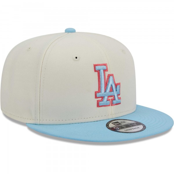 Бейсболка Los Angeles Dodgers New Era Spring Basic Two-Tone 9FIFTY - Cream/Light Blue