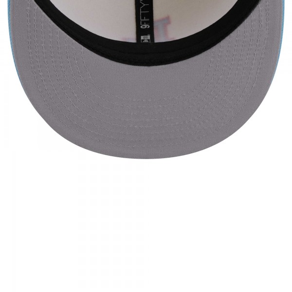 Бейсболка Los Angeles Dodgers New Era Spring Basic Two-Tone 9FIFTY - Cream/Light Blue