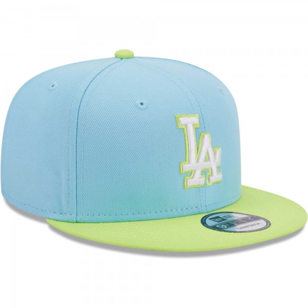 Бейсболка Los Angeles Dodgers New Era Spring Basic Two-Tone 9FIFTY - Light Blue/Neon Green