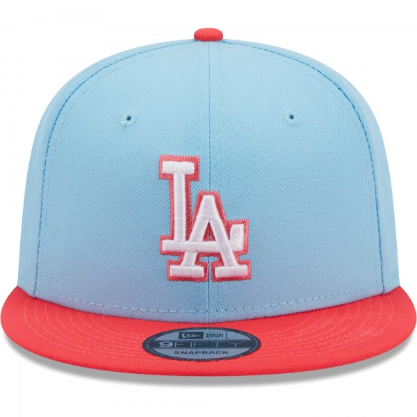 Бейсболка Los Angeles Dodgers New Era Spring Basic Two-Tone 9FIFTY - Light Blue/Red