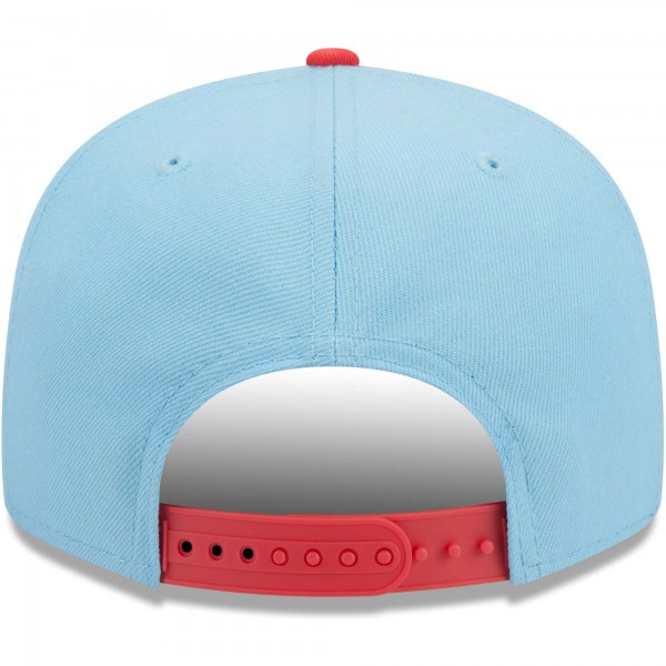 Бейсболка Los Angeles Dodgers New Era Spring Basic Two-Tone 9FIFTY - Light Blue/Red