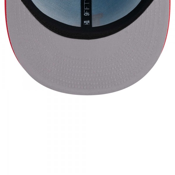 Бейсболка Los Angeles Dodgers New Era Spring Basic Two-Tone 9FIFTY - Light Blue/Red