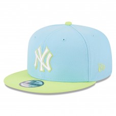 Бейсболка New York Yankees New Era Spring Basic Two-Tone 9FIFTY - Light Blue/Neon Green