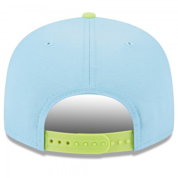 Бейсболка New York Yankees New Era Spring Basic Two-Tone 9FIFTY - Light Blue/Neon Green