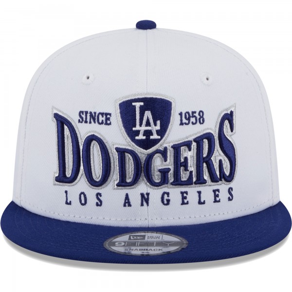 Бейсболка Los Angeles Dodgers New Era Crest 9FIFTY - White/Royal