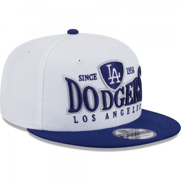 Бейсболка Los Angeles Dodgers New Era Crest 9FIFTY - White/Royal