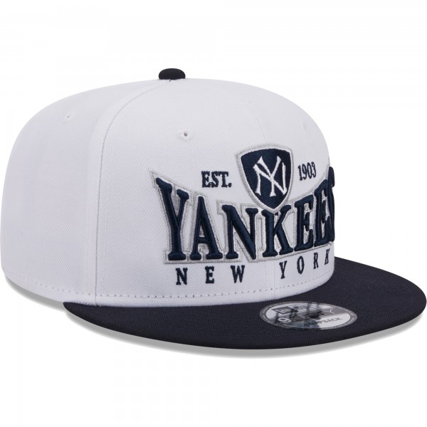 Бейсболка New York Yankees New Era Crest 9FIFTY - White/Navy