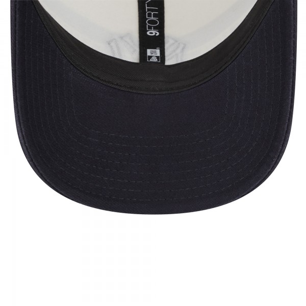 Бейсболка New York Yankees New Era Team Stripe Trucker 9FORTY - White/Navy