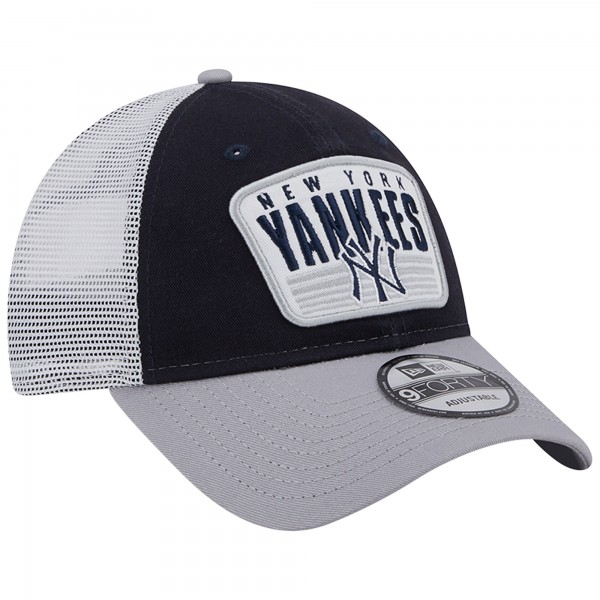 Бейсболка New York Yankees New Era Two-Tone Patch 9FORTY - Navy