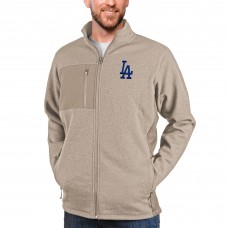 Кофта на молнии Los Angeles Dodgers Antigua Course - Oatmeal