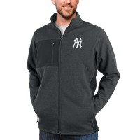 Кофта на молнии New York Yankees Antigua Course - Heathered Charcoal