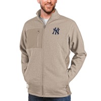Кофта на молнии New York Yankees Antigua Course - Oatmeal