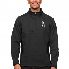 Кофта на короткой молнии Los Angeles Dodgers Antigua Course - Heathered Black