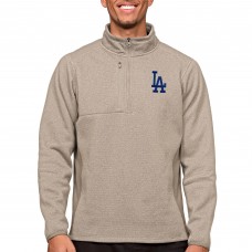 Кофта на короткой молнии Los Angeles Dodgers Antigua Course - Oatmeal