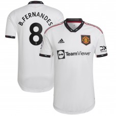 Игровая форма  Bruno Fernandes Manchester United adidas 2022/23 Away Authentic Player - White