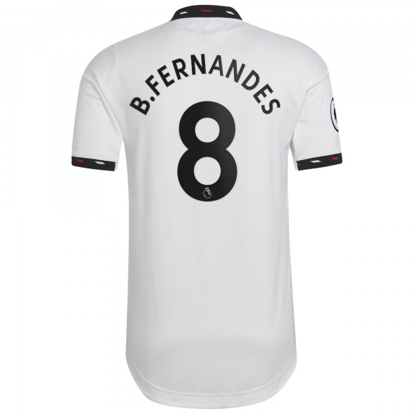 Игровая форма  Bruno Fernandes Manchester United adidas 2022/23 Away Authentic Player - White