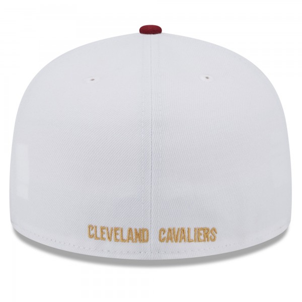 Бейсболка Cleveland Cavaliers New Era State Pride 59FIFTY - White/Wine