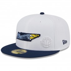 Бейсболка Memphis Grizzlies New Era State Pride 59FIFTY - White/Navy
