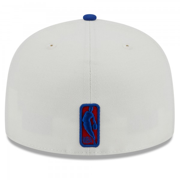 Бейсболка Philadelphia 76ers New Era Retro City Conference Side Patch 59FIFTY - Cream/Royal