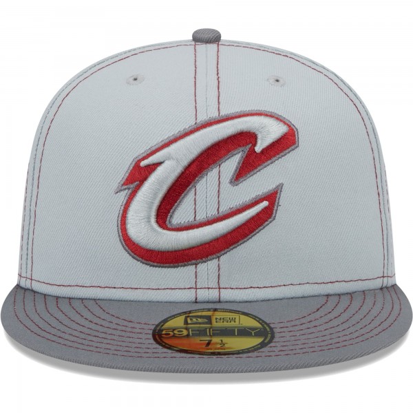 Бейсболка Cleveland Cavaliers New Era Color Pop 59FIFTY - Gray