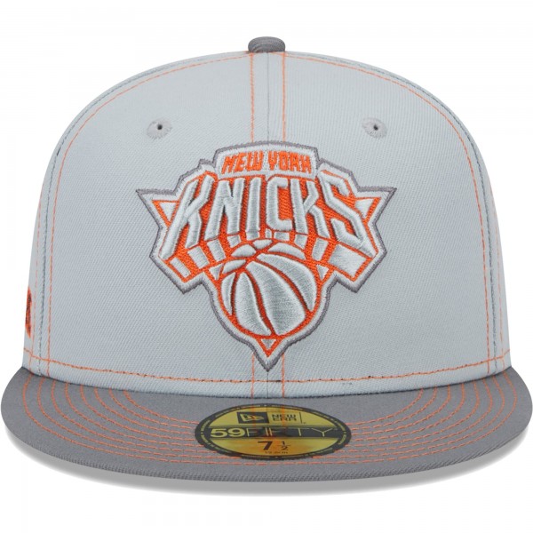 Бейсболка New York Knicks New Era Color Pop 59FIFTY - Gray