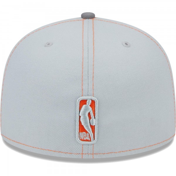 Бейсболка New York Knicks New Era Color Pop 59FIFTY - Gray