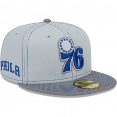 Бейсболка Philadelphia 76ers New Era Color Pop 59FIFTY - Gray