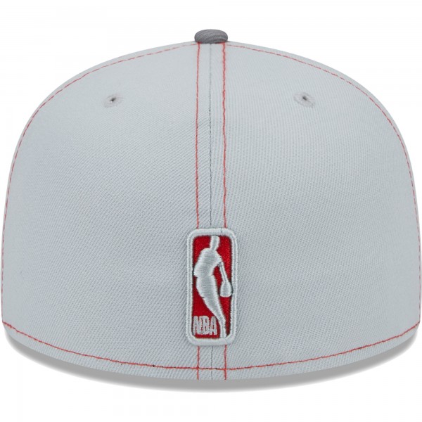 Бейсболка Portland Trail Blazers New Era Color Pop 59FIFTY - Gray