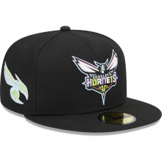 Бейсболка Charlotte Hornets New Era Color Pack 59FIFTY - Black