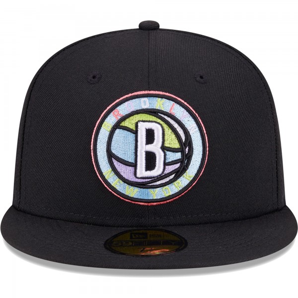 Бейсболка Brooklyn Nets New Era Color Pack 59FIFTY - Black