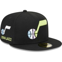 Бейсболка Utah Jazz New Era Color Pack 59FIFTY - Black