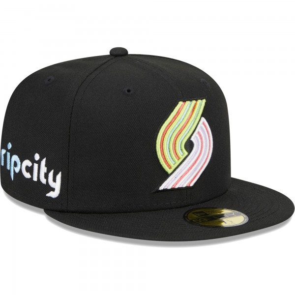 Бейсболка Portland Trail Blazers New Era Color Pack 59FIFTY - Black