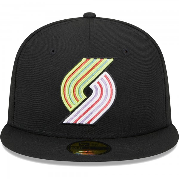 Бейсболка Portland Trail Blazers New Era Color Pack 59FIFTY - Black