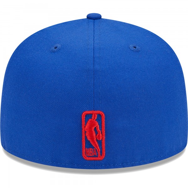 Бейсболка Philadelphia 76ers New Era Camo Undervisor Laurels 59FIFTY - Royal