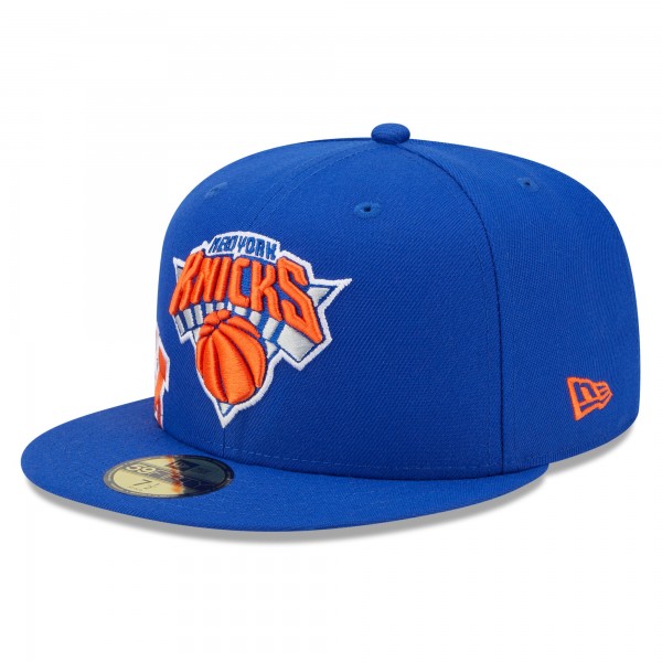 Бейсболка New York Knicks New Era Side Arch Jumbo 59FIFTY - Blue