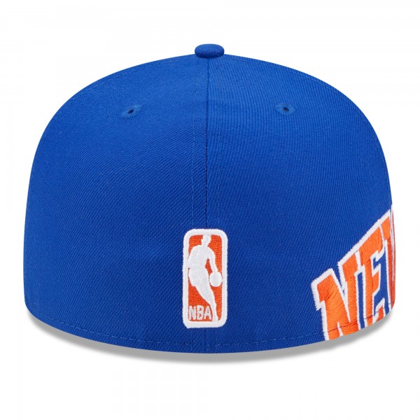 Бейсболка New York Knicks New Era Side Arch Jumbo 59FIFTY - Blue
