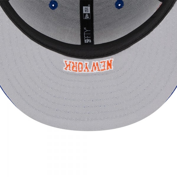Бейсболка New York Knicks New Era Side Arch Jumbo 59FIFTY - Blue