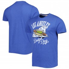 Los Angeles Dodgers Homage Royal Hyper Local Tri-Blend T-Shirt